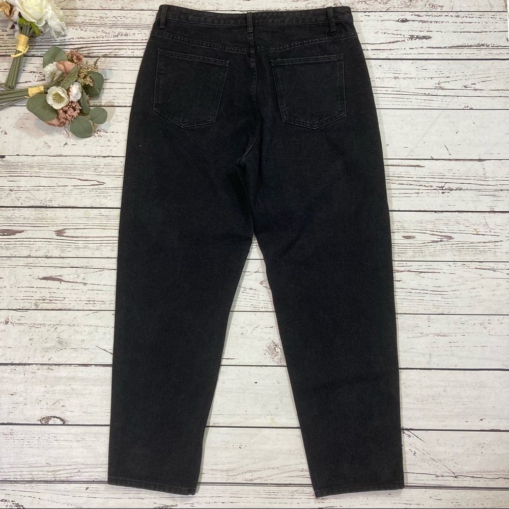 Pretty little things mom high waist distressed black jeans NWOT - Picture 4 of 6